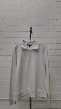 Michael Kors Men's white quarter-zip pullover (XL)